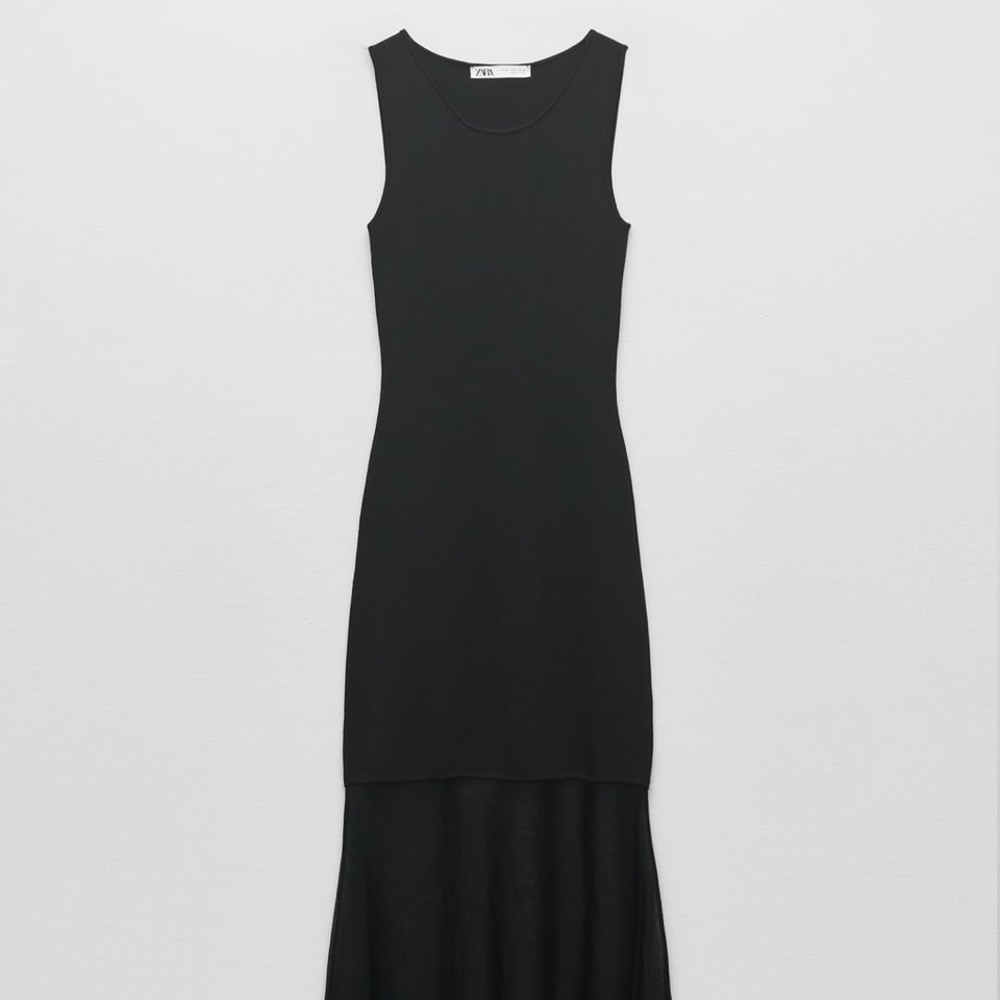 Zara long knit dress